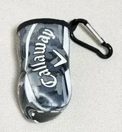 Callaway キャロウェイ　ゴルフ　ボールポーチ　カラビナ付き　グレー