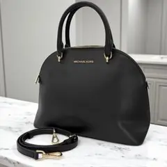 MICHAELKORSドーム型 2way レザー ブラック マイケルコース