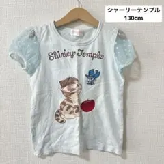 【美品】Shirley Temple 猫プリント Tシャツ 130cmのサムネイル