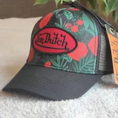 Von Dutch トラッカーハット 薔薇 刺繍パッチ ベースボールキャップのサムネイル
