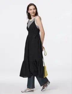 gu テクスチャーキャミソールワンピース