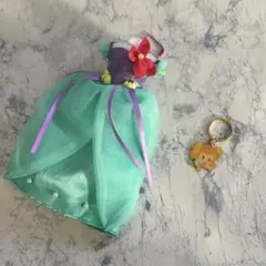 新品 プリンセス　アリエル　水色ドレス型キャラクター人形　キーホルダー