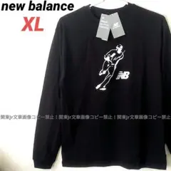 黒ニューバランス 日本XL グラフィック長袖Tシャツ ロンT 大谷翔平モデル