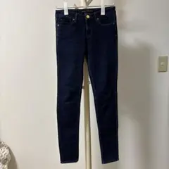 ダークブルー スキニーデニム ハイウエスト