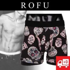 黒ドクロ ボクサーパンツロフROFU　アンダーウェア　サイズあり