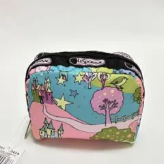 新品未使用　レスポートサック　プリンセス　ポーチ　スクエアコスメティック　ピンク
