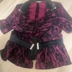 PANTOMIME パープル×ブラック レースジャケット