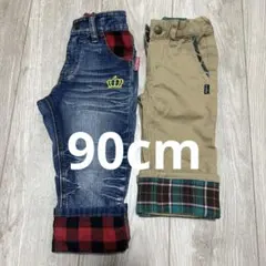 まとめ売り　ボトムス　パンツ　ベビー　BABYDOLL デニムパンツ 90cm