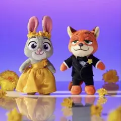 韓国 ズートピア 2 映画 特典 ニック ジュディ キーホルダー 2点セット 