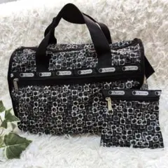 レスポートサック ボストンバッグ モノグラム ウィークエンダー ポーチ付き