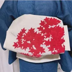 美品　正絹　夏帯　名古屋帯　変わり絽のサムネイル