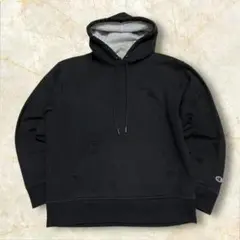 S*.様 チャンピオン 刺繍ロゴ スウェットパーカー USメンズ ブラックXL