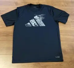 adidas ブラック 黒 Tシャツ テニスウェア XL メンズ