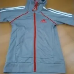 adidas CLIMALITE フルジップジャケット グレー