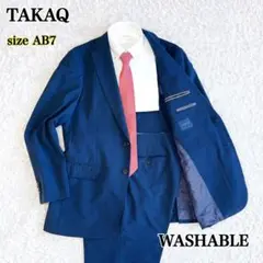 TAKAQ スーツ セットアップ 洗える 大きいサイズ AB7 XL ネイビーのサムネイル