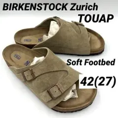 美品　ソフト　BIRKENSTOCK チューリッヒ　トープ　42 27のサムネイル