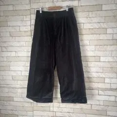 SM2 サマンサモスモス ベロア ワイドパンツ 黒