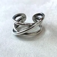 silver925 3連クロスリング　シルバー925 メキシカン