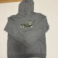 PUMA グレー フード付きパーカー 160cm