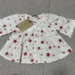 新品　FITH ブラウス　チュニック　星柄　100cm デニムダンガリー好きに