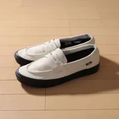 VANS ローファー LOAFER V196CF WHITE スエード 28cm