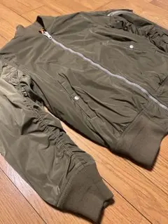 極美品 ヴェイパライズ ビームス MA-1 リバーシブル カーキーレオパード Ｍ