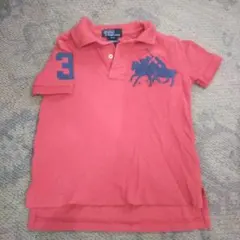 Polo by Ralph Lauren ポロシャツ 3T オレンジ赤朱