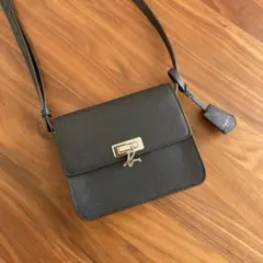 アニエスベーショルダーバックthe.bサフィアーノレザー黒