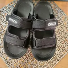OUTDOOR PRODUCTS サンダル ブラック 24.0cm