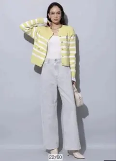 Arpege story ワイドデニムパンツSS ライトグレー