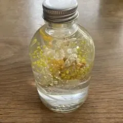 ハーバリウム ボトル イエロー ホワイト