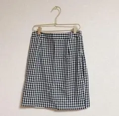 NATURAL BEAUTY BASIC ＊ ギンガムチェック タイトスカート