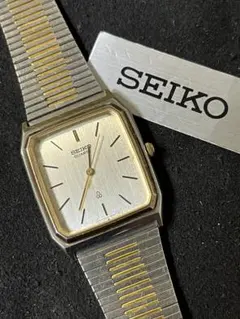 ★稼働品 80年代？ アンティーク SEIKO スクエア メンズ 腕時計★保管品