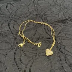 クリスチャンディオールDIORハート型ネックレス