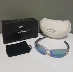 OAKLEY セミリムレススポーツサングラス FLAK2.0 ブルーミラーレンズ