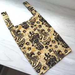 【新品】レジ袋型エコバッグ　バティック　ハンドメイド　藤井風サンのサムネイル