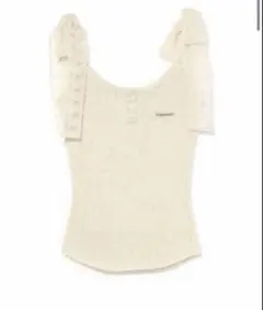 【正規品】ANDMARY Cotton ribbon tank ivory andmary Cotton ribbon tank - メルカリ