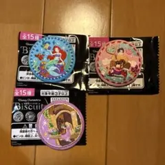ディズニー　刺繍缶バッジ　3点セット