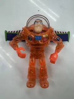 バズ・ライトイヤー クリアフィギュア トーキング　クリアー　オレンジ　実働