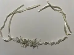 結婚式　パーティー　シルバー ヘッドドレス ヘアアクセサリー