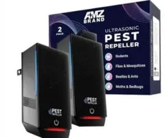 コンセント式　取り付け簡単 超音波式 虫除け器 2個 ねずみ 害虫 蜘蛛