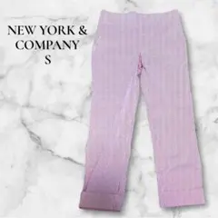匿名配送✨️【S】NEW YORK & COMPANY ストライプ 七分丈 赤白