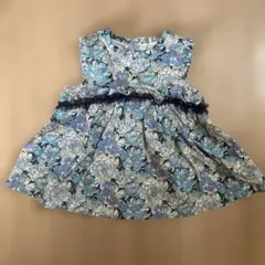 sense of wonder センスオブワンダー 花柄 ワンピース 青　90のサムネイル