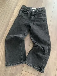ZARA＊デニム＊ダメージ＊WIDE LEG＊ブラック＊128