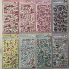 ボンボンドロップシール　3Dステッカー　立体シール　8種セット　まとめ売り