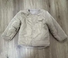 ベージュ フリース裏地 ジャケット 100cm