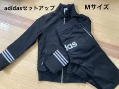 【adidas】レア 美品！！デニムセットアップ 黒 アディダスデニムセット希少