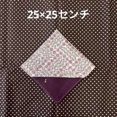 リバティ　ダブルガーゼ　ハンカチ　特大サイズ1枚【スリーピング・ローズ➖ピンク