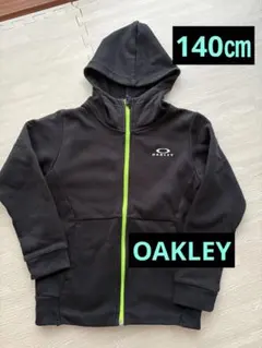 OAKLEY オークリー　キッズ　パーカー　140 トップス　スエット　黒