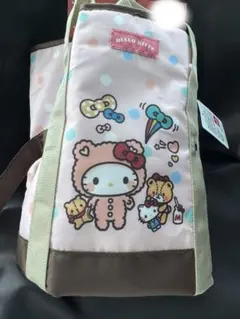 新品タグ付き　ハローキティ ドット柄 保冷エコバッグ　 ショッピングバッグ